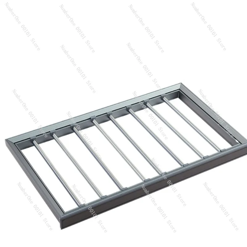 Premium Wardrobe Pull Out Trouser Rack Telescopic Closet Storage Basket Soft Close Damping Jewelry Box Cabinet Organizer Drawer