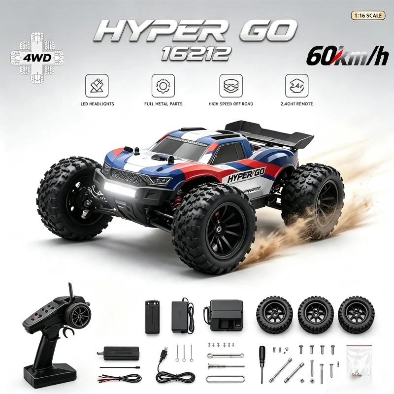 MJX Hyper Go 1/16 4WD RC Car 16212 16213 16218 60KM/H 2.4G Brushless RC Racing Car Remote Control Cars Off-Road Truck Toys Gifts