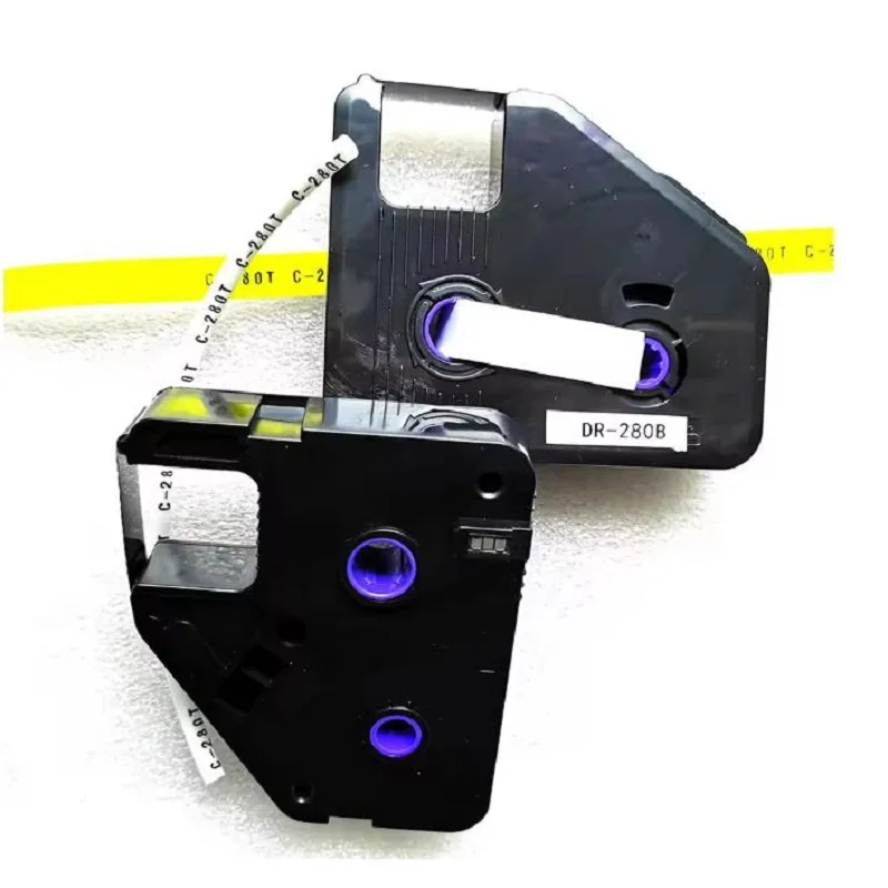 5pcs Black Ink Ribbon Cassette DR-280B For Tube Printer Cable ID Printer Electronic Lettering Machine C-280T