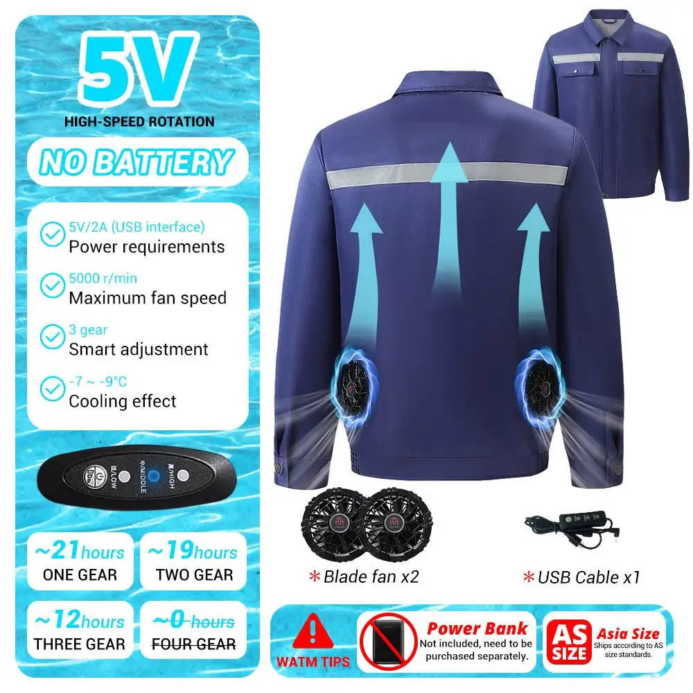 Imagem -02 - Summer Fan Vest For Homem Roupas de Resfriamento de Trabalho Revestimento Protetor Solar Respirável Arrefecimento Rápido ar Condicionado