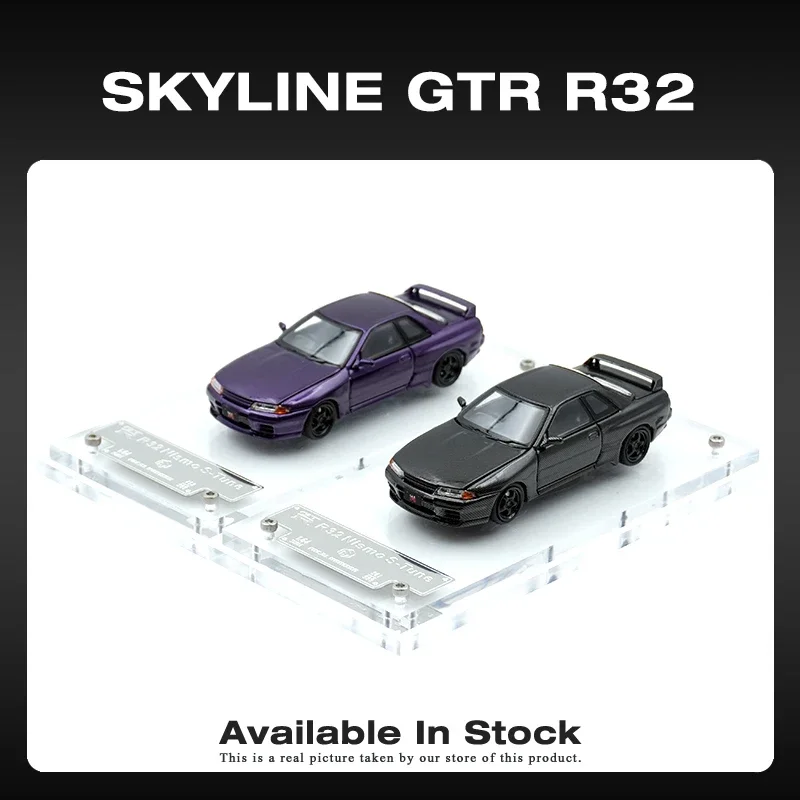 

FH TPC 1:64 Skyline GTR R32 S Tune Carbon Opened Hood Diecast Diorama Car Model Collection Toys Focal Horizon