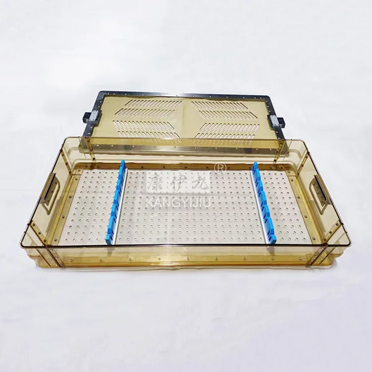 High temperature resistant plastic sterilization box medical instrument box thickened material
