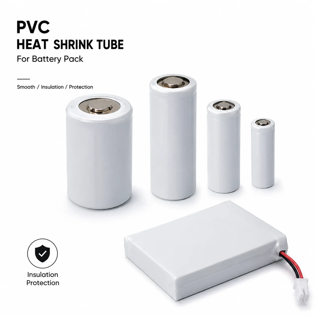10M/5M/2M White PVC Heat Shrink Sleeve Width 30-300mm Electronic DIY Wiring Terminal Identification Flame Retardant