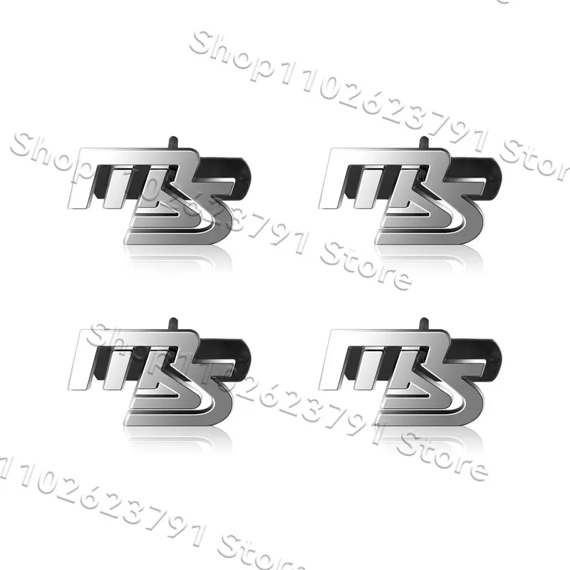ثلاثية الأبعاد المعادن MS شعار سيارة الجبهة مصبغة شعار شارة لاصقة تزيين لمازدا سرعة مازدا 2 3 5 6 CX-5 CX-7 Axela Atenza #5
