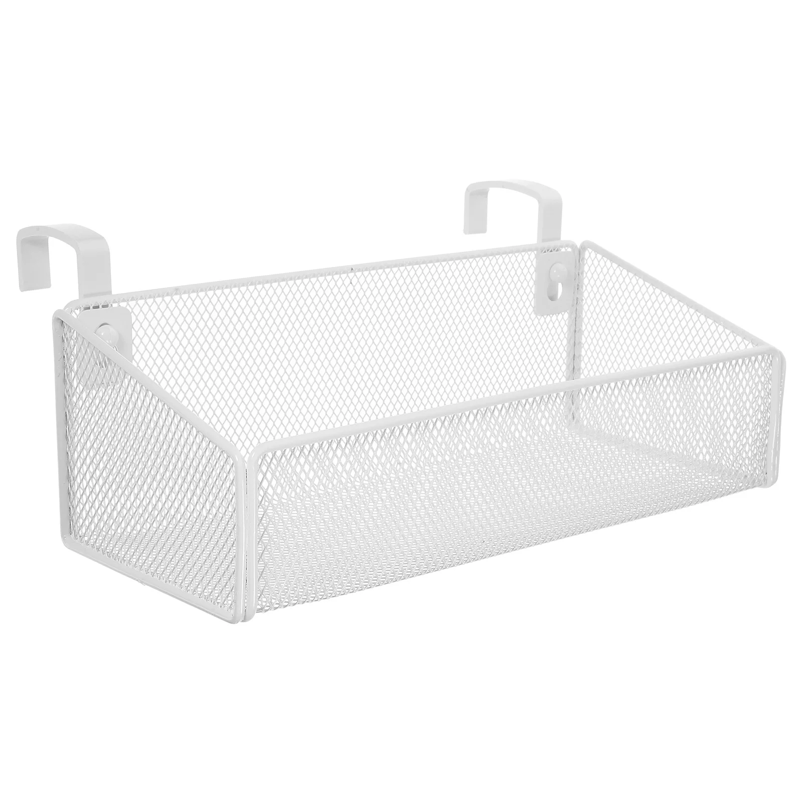 

Storage Basket Hanging Baskets 4 6cm Wide Black Hooks No Installation Multi Use Dormitory School Office Metal Storage Bedside