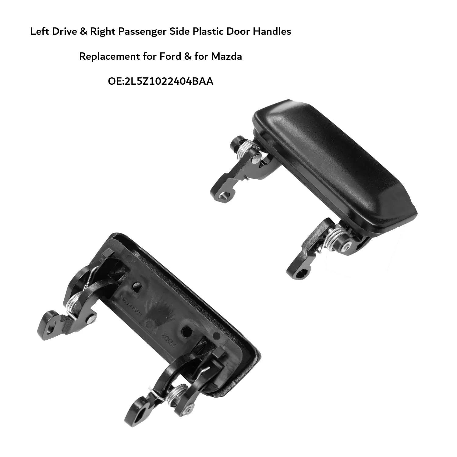 Front Door Latch Exterior Door Handle For Daily Vehicle Use ABS Plastic Construction Wear Resistant Fade Resistant