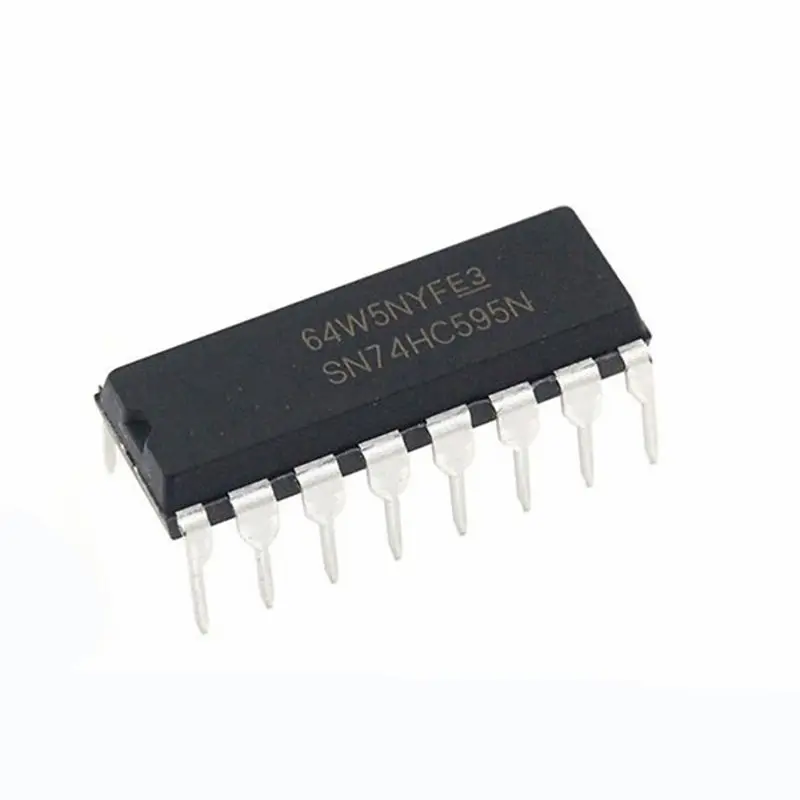 10PCS SN74HC595N DIP16 SN74HC595 DIP-16 74HC595N 74HC595 New and Original IC 8BIT SHIFT REGISTERS WITH 3 STATE OUTPUT REGISTERS