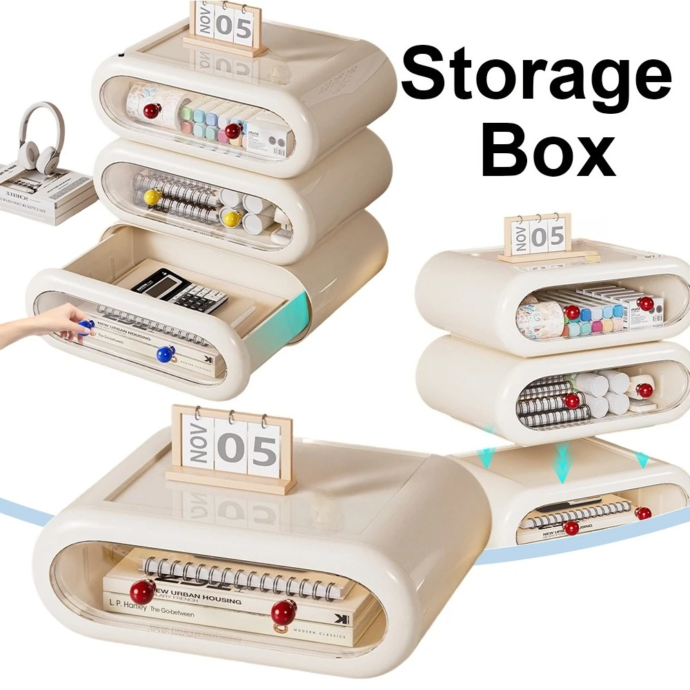 

Moisture Proof Storage Boxes Anti Slip Drawer Organizer Cosmetic Jewelry Organizer Space Saving Vanity Bin Student Dorm Storage