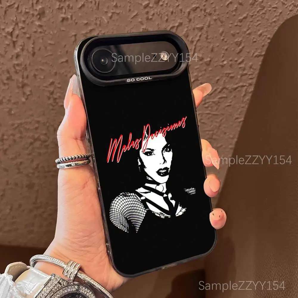 가수 K-Kenia Os 핑크 오라 폰 케이스 아이폰 17,16,15,14,13,12,X,8,Pro,Max,Plus,E,SE4,Air,Mini 블랙 IMD 매트