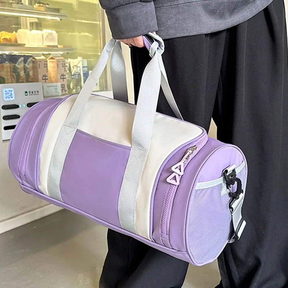 

Портативная дорожная сумка с разделением для влажной и сухой уборки, водонепроницаемая легкая спортивная сумка для йоги, большая вместительная сумка из ткани Оксфорд на плечо