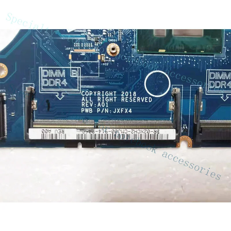 A+ Tested OK For Dell Latitude 5490 Motherboard DDM70 LA-F401P PWB JXFX4 I5 8250
