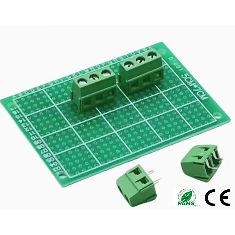 100Pcs Screw Terminal Post KF MG127-5.0mm 2p3p Phoenix Connector PCB Solder Board Splicing