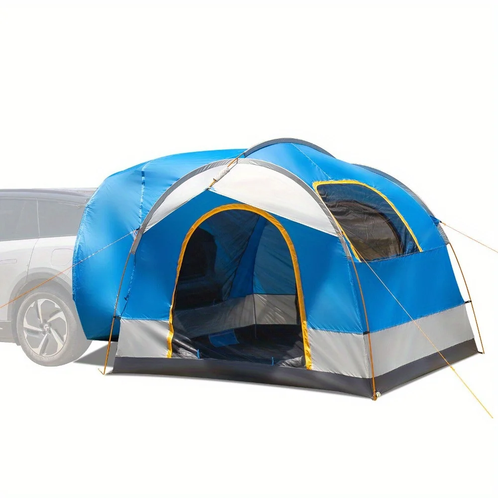 Camping tent, 5 people outdoor double door, double tent