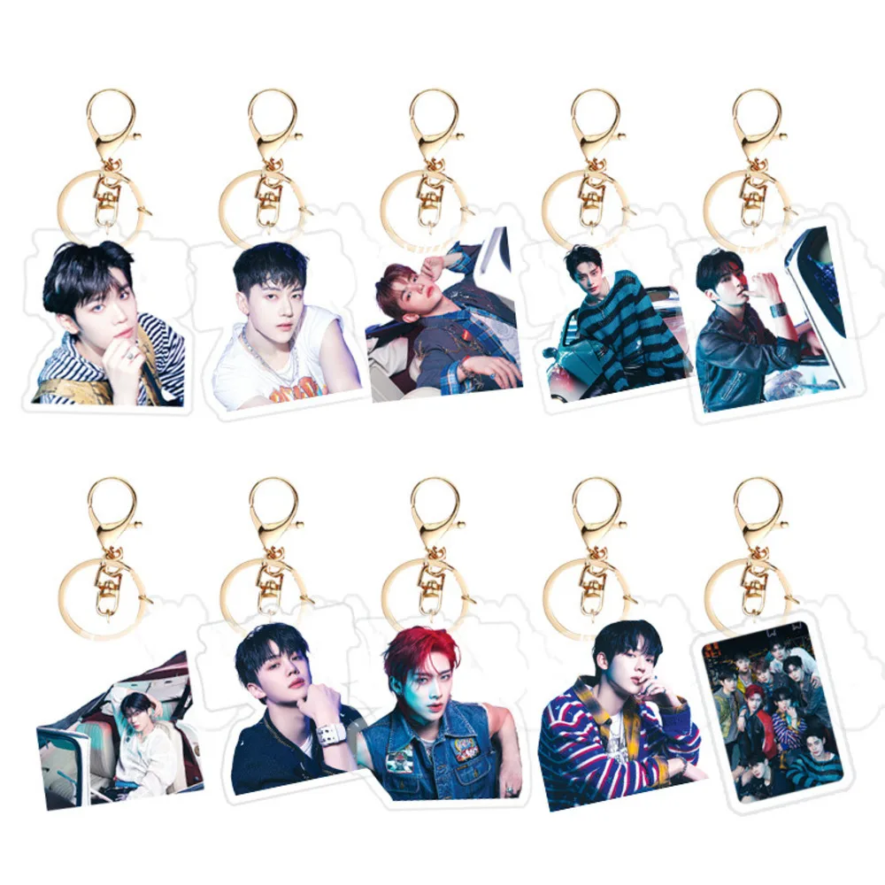 Zerobaseone Mini Album Nieuwe Acryl Sleutelhanger Gold Hong Zhong Ding Runhao Sieraden Hanger