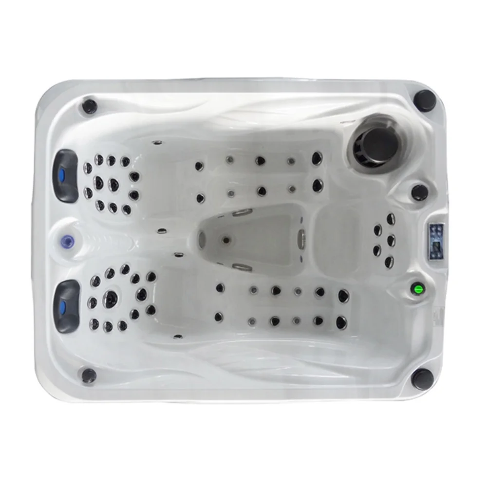3 Person Luxury Eco-Friendly Modern Rectangle Outdoor Whirlpool Hot Spa Tub Couples Massage Free Standing Jacuzzier