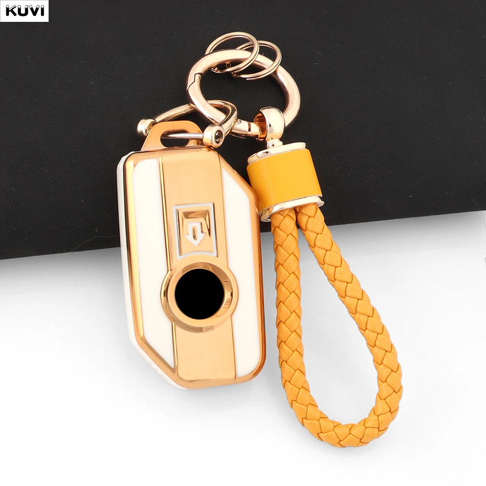 TPU Car Key Case Cover Holder Fob keychain Shell For BMW Motorcycle F750GS F850GS K1600GT R1200GS LC ADV R1250GS ADV Accessories
