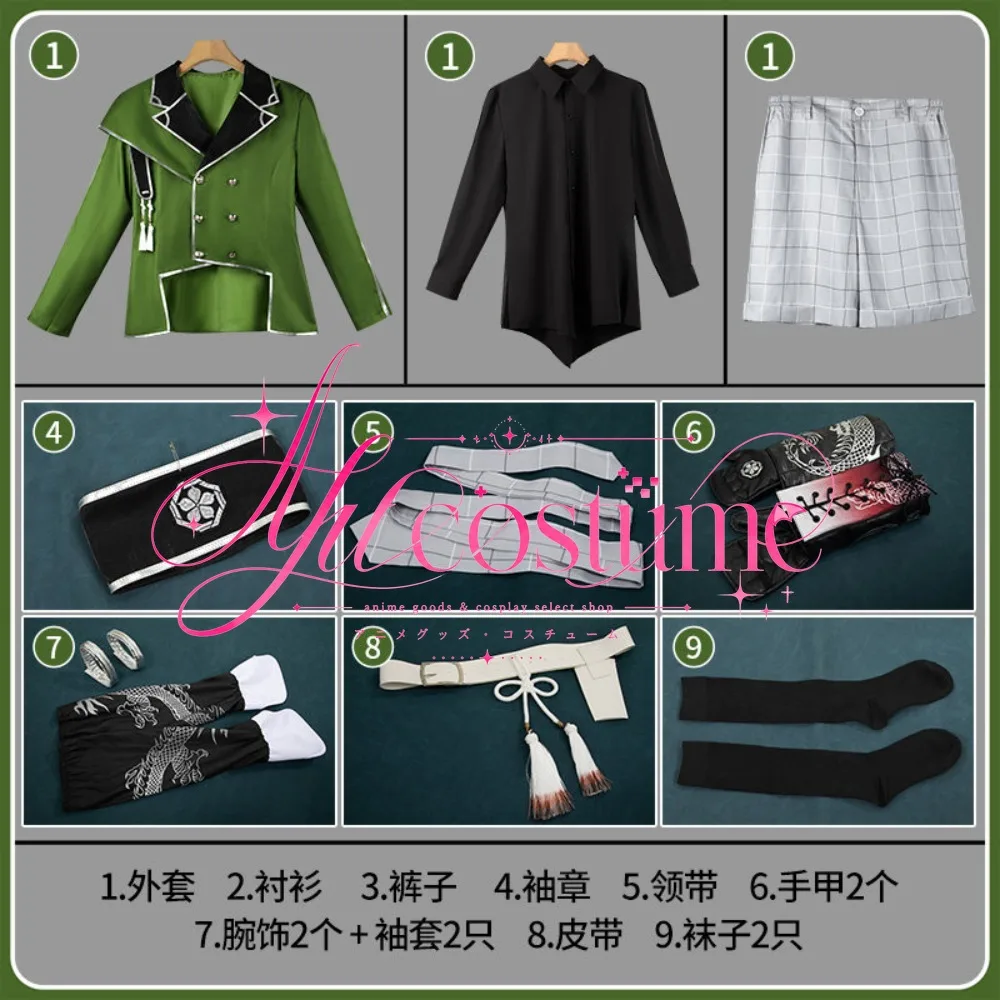 Touken Ranbu Kurikara Go Cosplay Costume Full Set New Sword Boy Character Outfit Anime Event Clothing - view 5