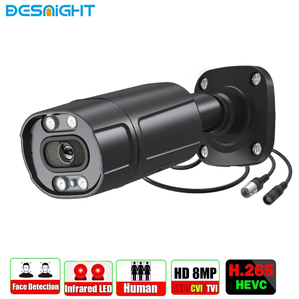 

2MP 5MP 8MP AHD Camera Video Security Cameras IR-CUT Vision Day & Night Surveillance Indoor Outdoor Face Human Car Detection