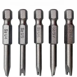 5Pieces Magnetic U-shaped Tip Electric Screwdriver Bit 50mm 1/4 Inch Hex Handle U4 U5 U6 U7 U8 S2 Alloy Steel Magnetic Bits