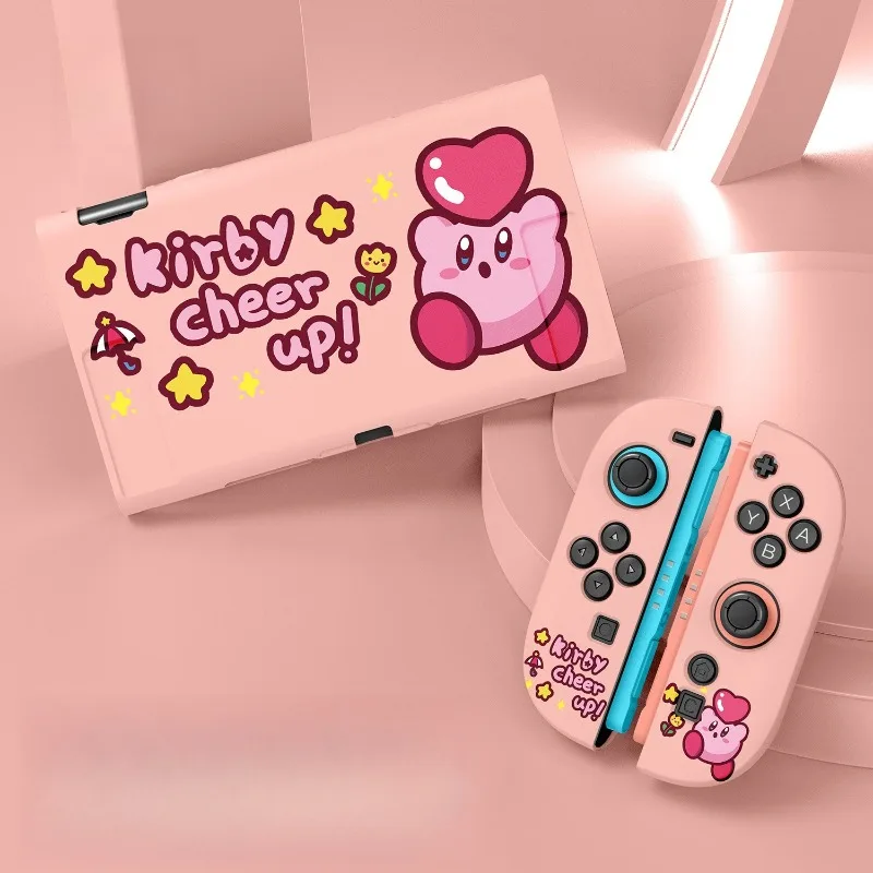 

Чехол Kirby для Nintendo Switch 2, аниме Ns2 Joycon, игровая консоль, защита от царапин, разделенный корпус, противоударный чехол с мультяшным переключателем 2, подарки
