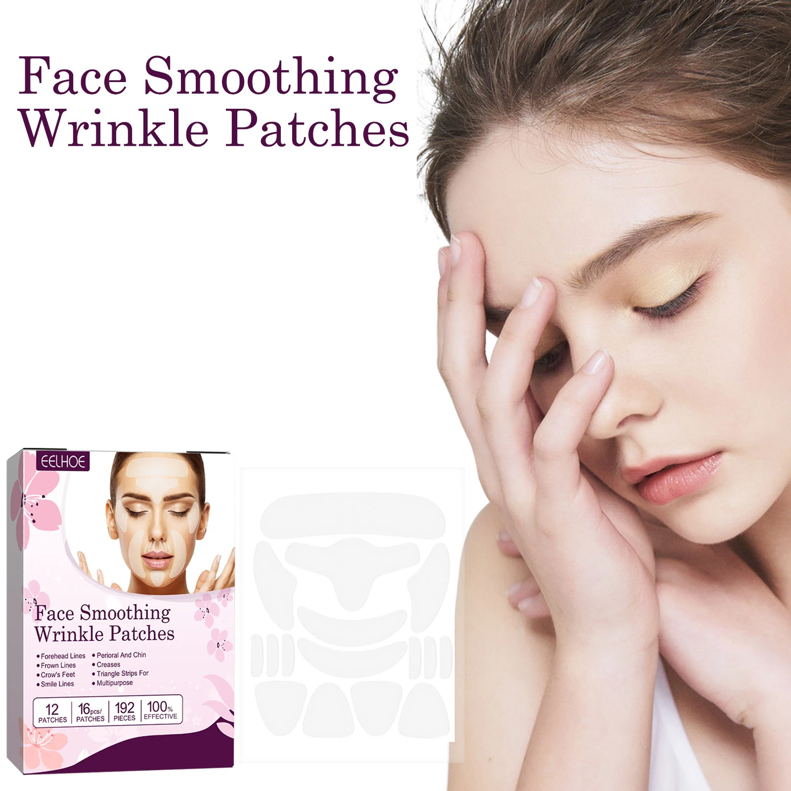 EELHOE Facial Care Patch: Firming, Moisturizing, Facial Lifting, Reducing Facial Skin Aging & Forehead Wrinkles Treatment Patch