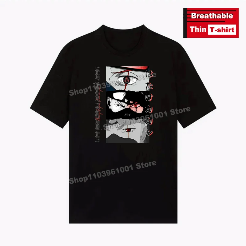 

Japanese Popular Anime Printed T-shirts Harajuku Fashion Street Men Women Unisex Casual Short Sleeve Black Breathable Thin Tees