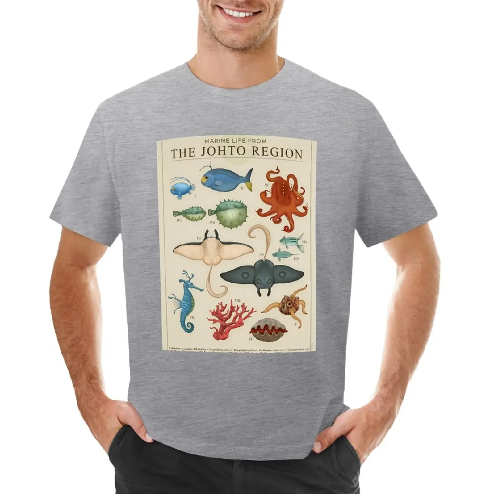 

Marine Life from Johto T-shirt customs blacks mens graphic t-shirts funny