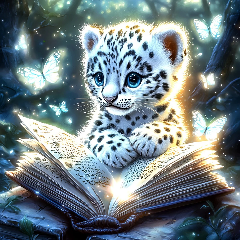 EverShine Diamant Mosaik Leopard DIY Stickerei Buch 5D voller Bohrer Diamant Kunst Malerei Kit Cartoon Tier Dekor für Home Geschenk