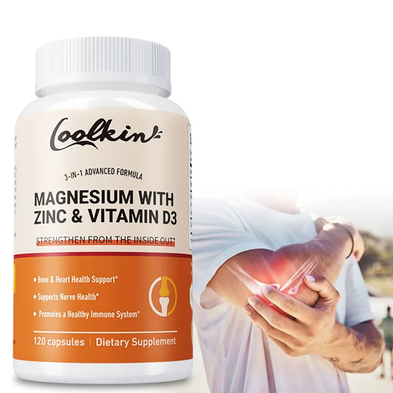 

Magnesium, Zinc and Vitamin D3 - Supports Muscle Nerve Joint and Heart Health Increase Immune System