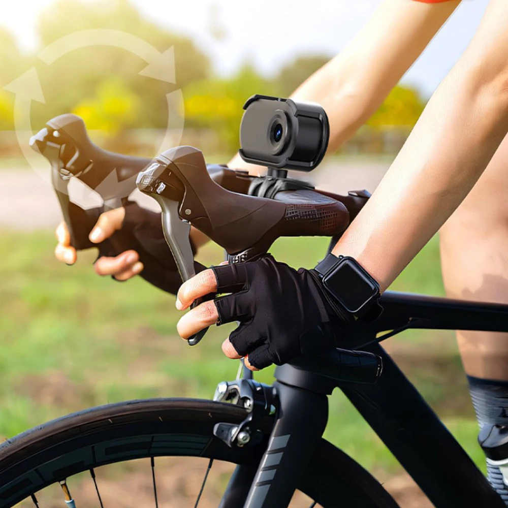 

Mini Action Camera 1080P Outdoor Ring Camera 2.7K Ultra HD Wide Angle Shooting Sport Camera Pet Mini Camera Portable with Chargi