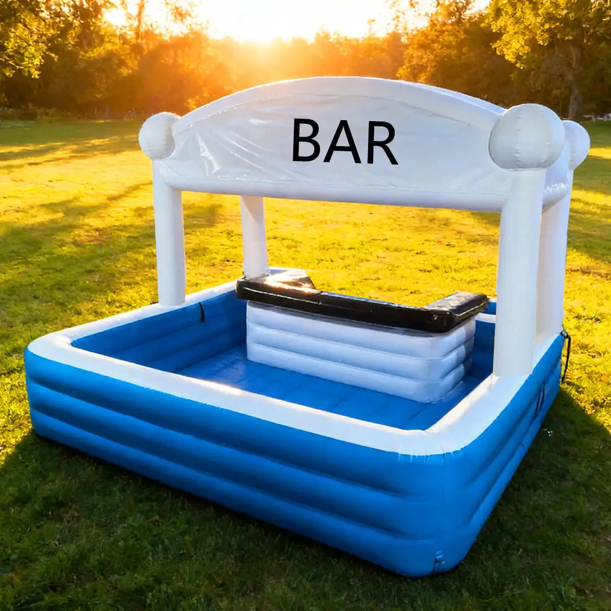 Inflatable Pool Bars Inflatable Ride-Ons Floating Water Waterproof Swimming Pool Spa Bar Inflatable Pub Tents for Adults Party