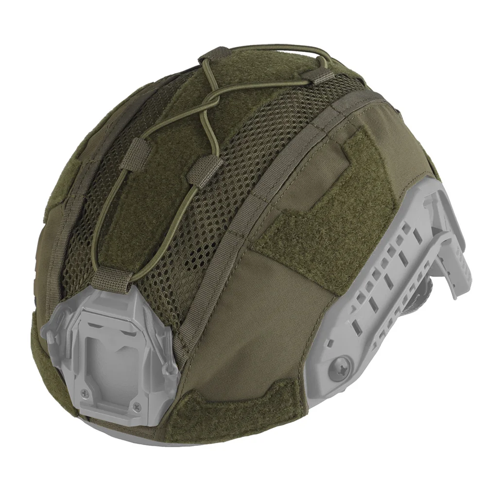 Wosport FAST SF High-Cut Helmet Cover 4.0 L Mesh Velcro Elastic Cord Cable Routing Airsoft Tactical Games Helmet Accessories