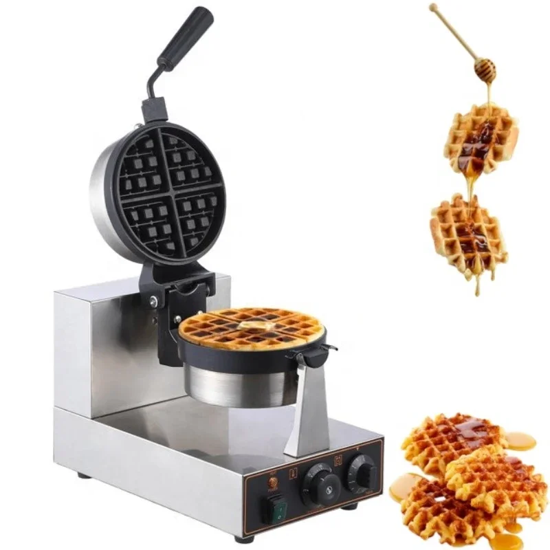 Rotary commercial waffle cone machine Stainless steel electric ice cream cone waffle machine