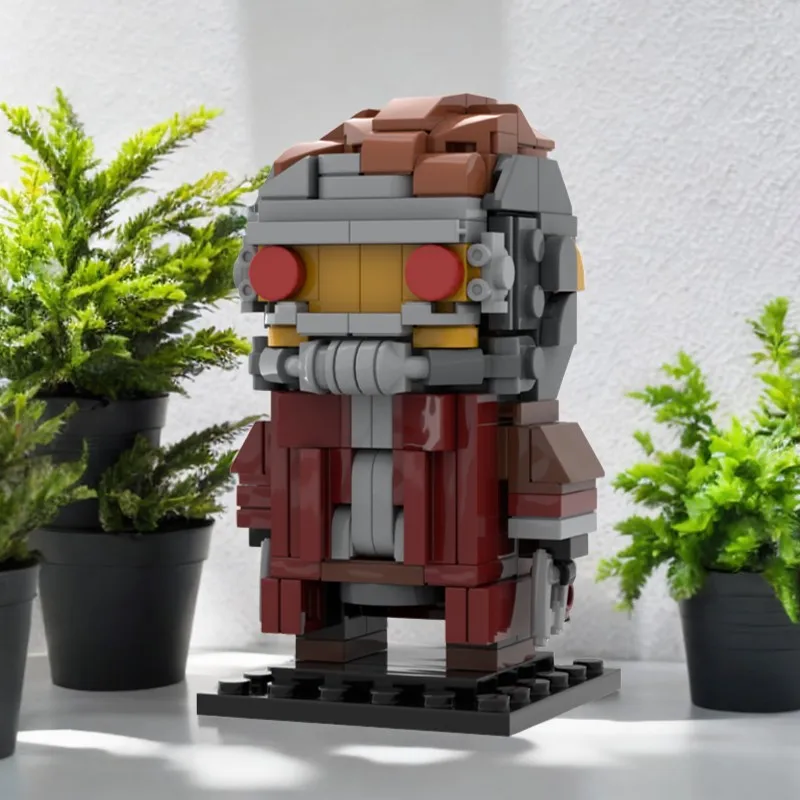 

215 шт. MOC Super Heroe Star-Lord Brickheadz модель строительные блоки развивающие игрушки подарок на день рождения DIY