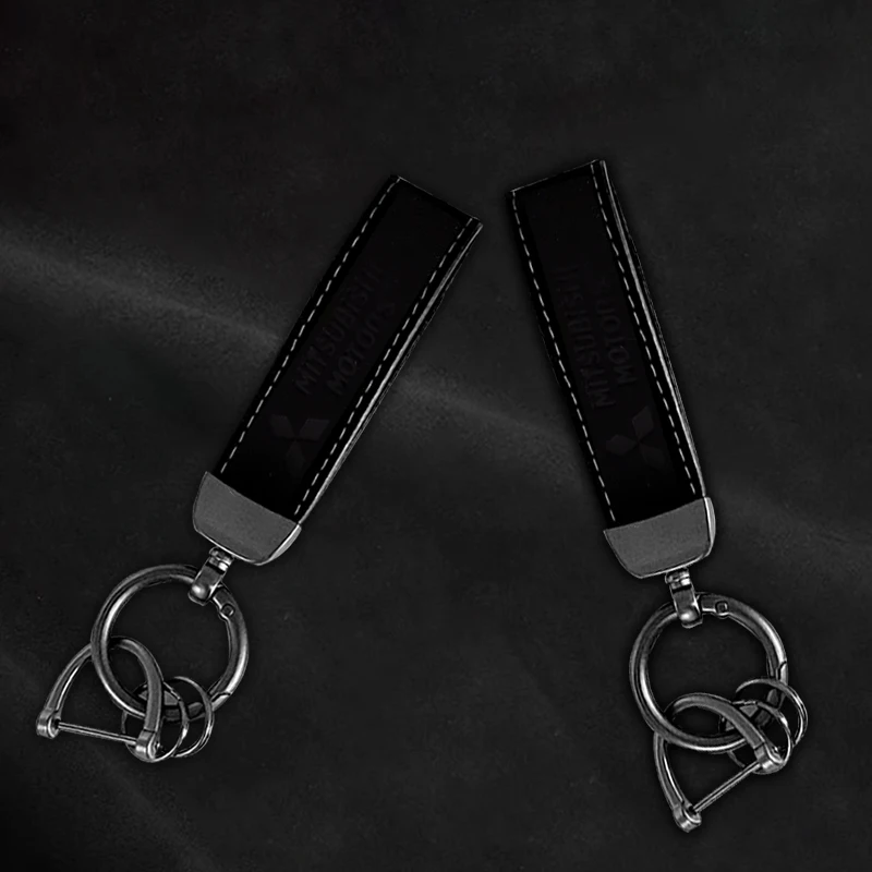 Porte-clés de voiture pour Mitsubishi Ralliart Lancer Outlander Pajero L200 ASX Mirage éclipse Montero EVO9 Galant, accessoires