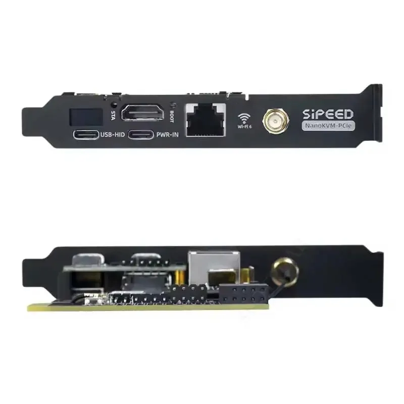 Sipeed NanoKVM-PCIe HDMI Controle Remoto / Alimentação / Servidor de Manutenção de Mesa UART HDMI USB RISC-V Para PiKVM