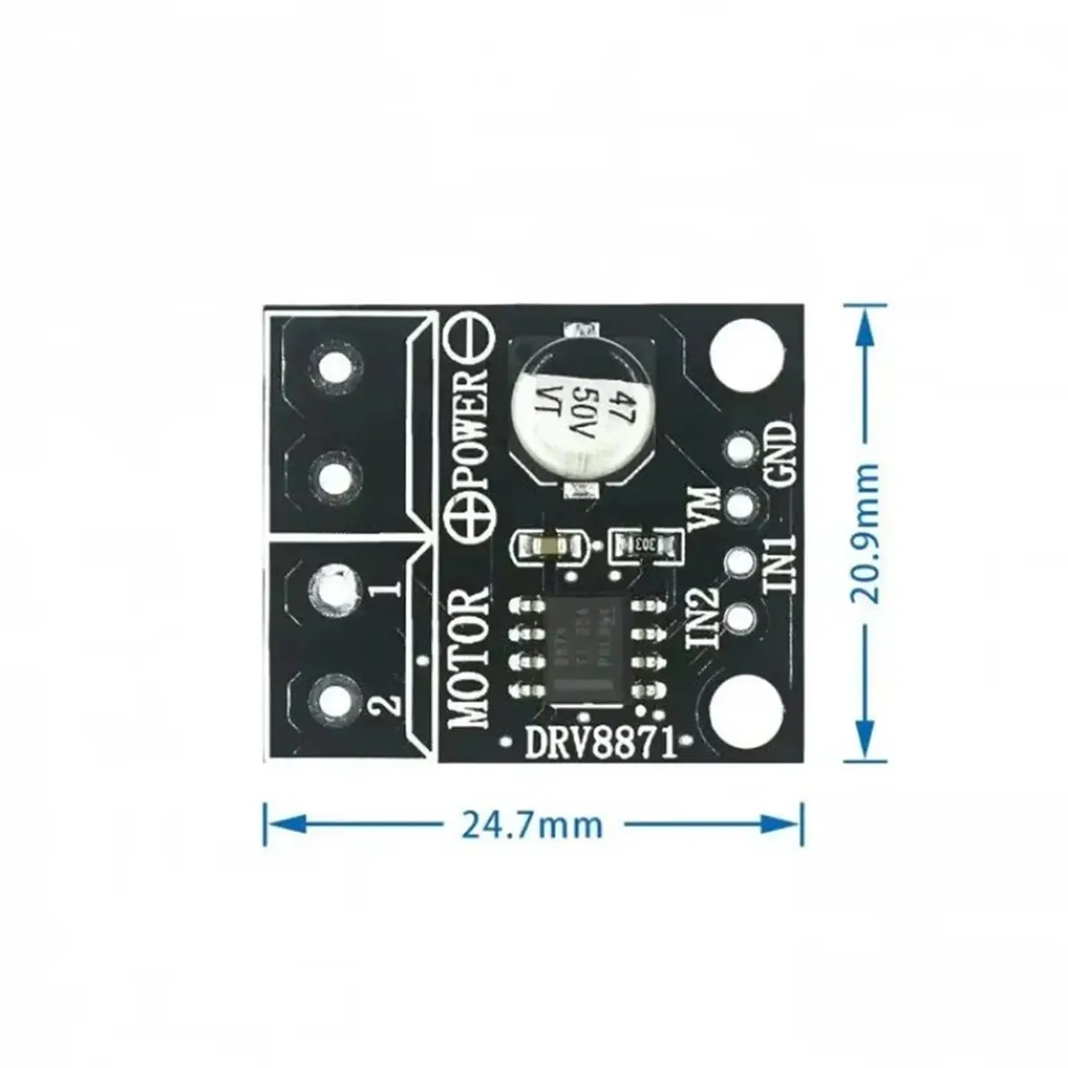 2Pcs DRV8871 H-Bridge PWM Motor Driver Breakout Board for , 3.6A, Wide 6.5V-45V , DIY Robotics & CNC Module
