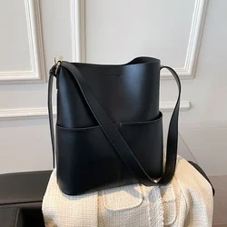 Bag New Women's Bag Fashionable and Versatile High Quality and Large Capacity Design Single Shoulder Bag Crossbody Bucket Bag