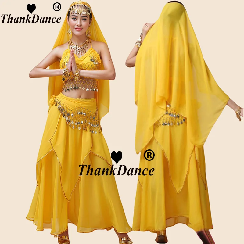 Women's Bollywood Dance Costume Indian Belly Dance Outfit Stage Performance Women Oriental Sari Indian Arabic Dance Costumes