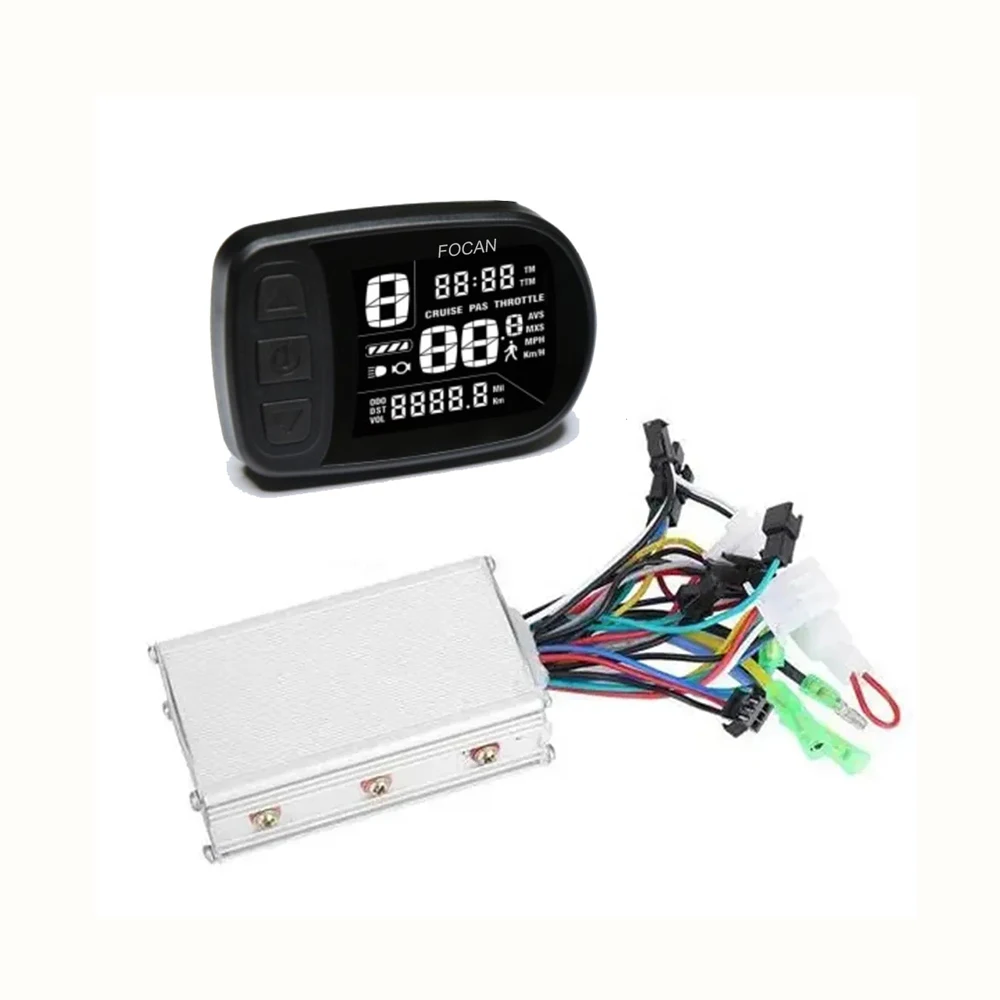 Electric Bike Meter FC-200 LCD Display Dashboard  24V 36V 48V 60V 250W/350W DC Brushless Motor Controller For Electric Scooter