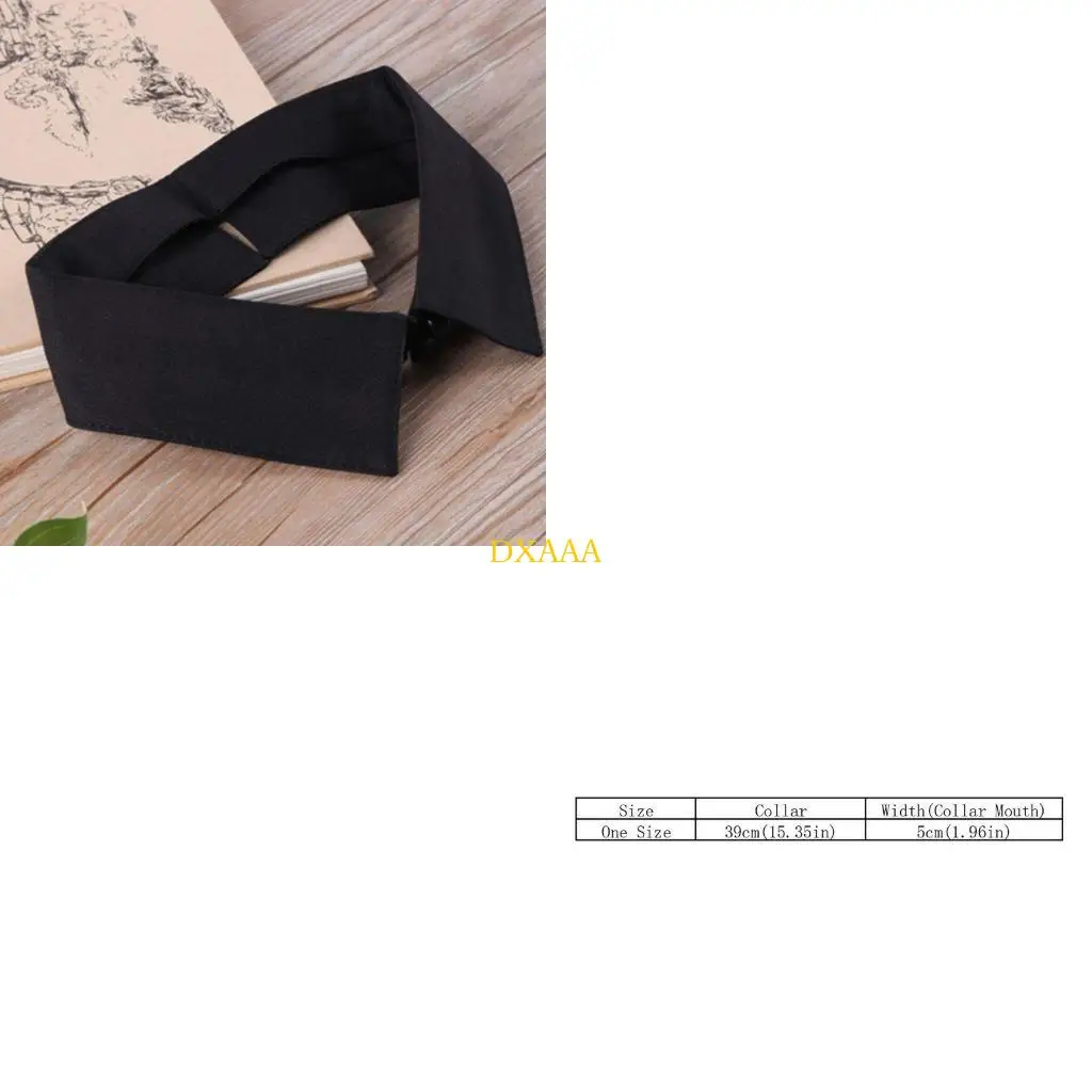DXAA Fake Collar Mini Dickey Choker Necklace Detachable Lapel Blouse for Women Girls