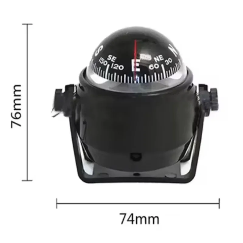 Boat Compass Marine Dash Mount, Marine Compass Dashboard Compass with Stand at Bottom , Boat Accessories