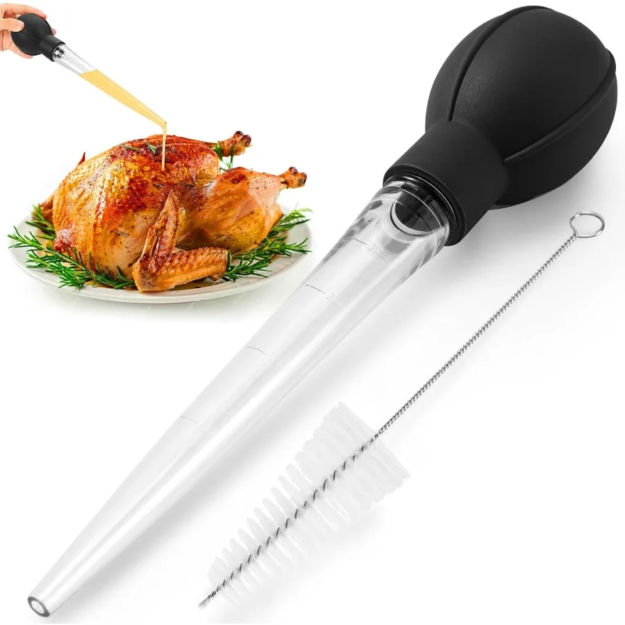 

Premium Turkey Basters for Cooking Baster Syringe for Hot Liquids Meat and Food Injector Essential Thanksgiving Cooking Tool Tu