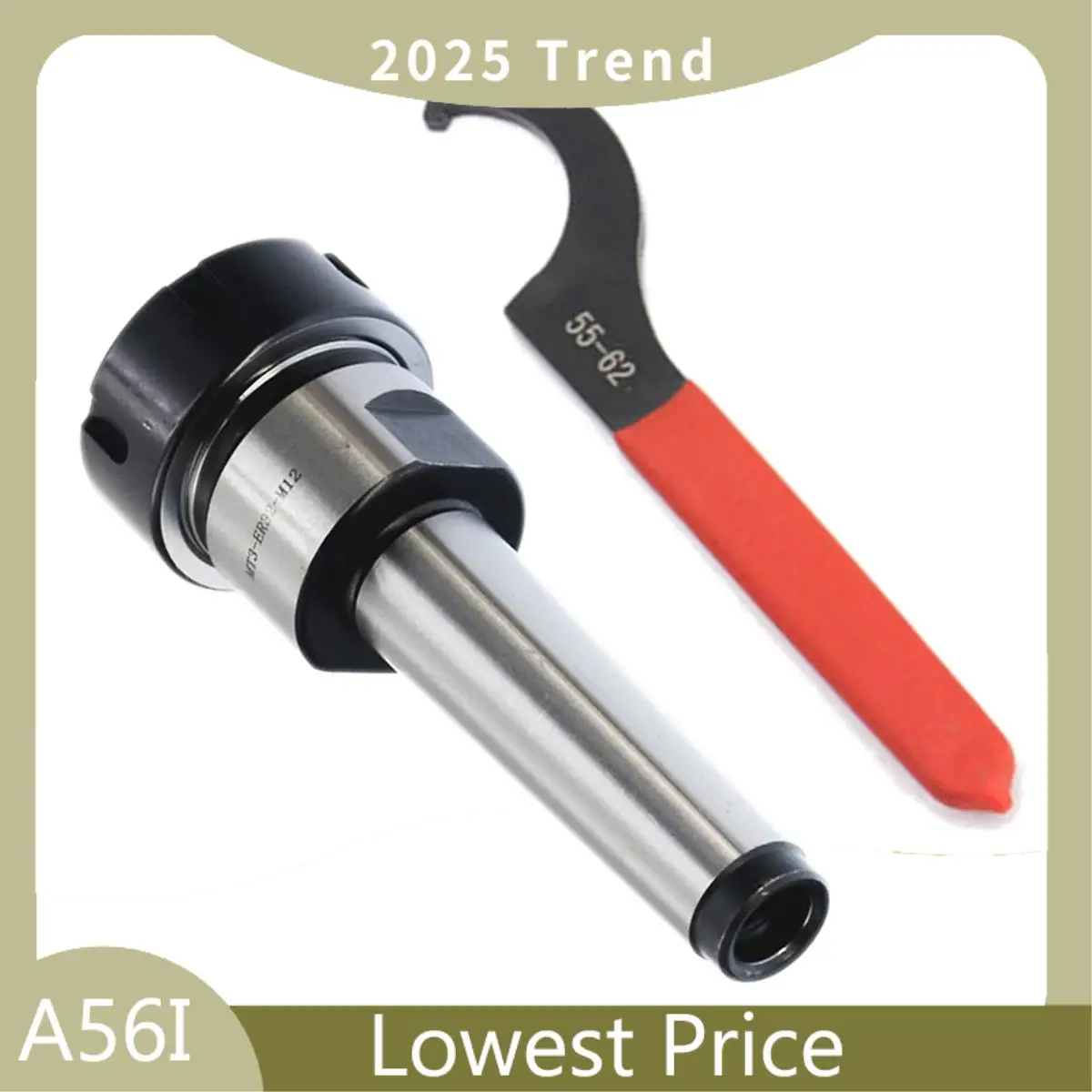

ABDD MGEHR1616-3 Lathe Cut Off Grooving Parting Tool Holder For MGMN300 & MT3-ER32 M12X1.75 With ER32 Wrench ER32 Collet