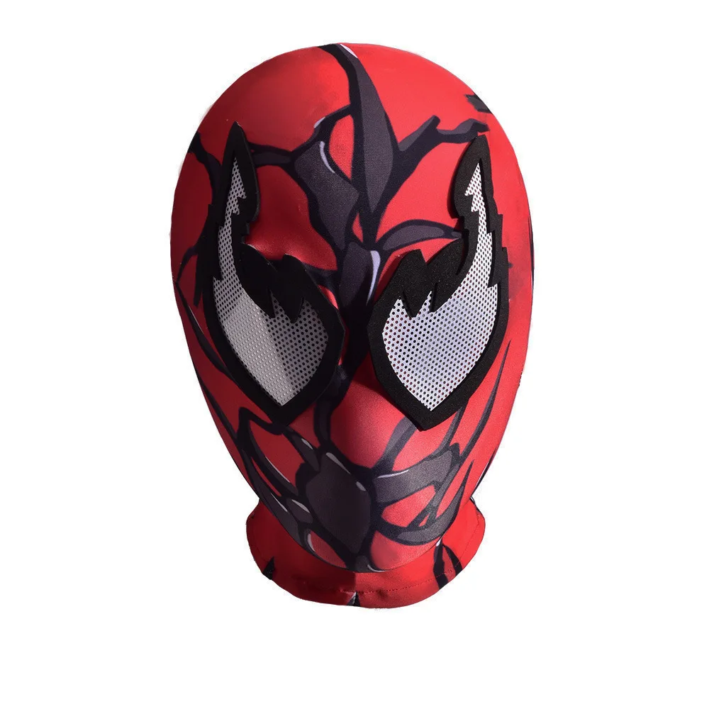 Marvel Venom Carnage Massacre Mask Superhero Masks Halloween Cosplay Spandex Fabric Material for Birthday Gift