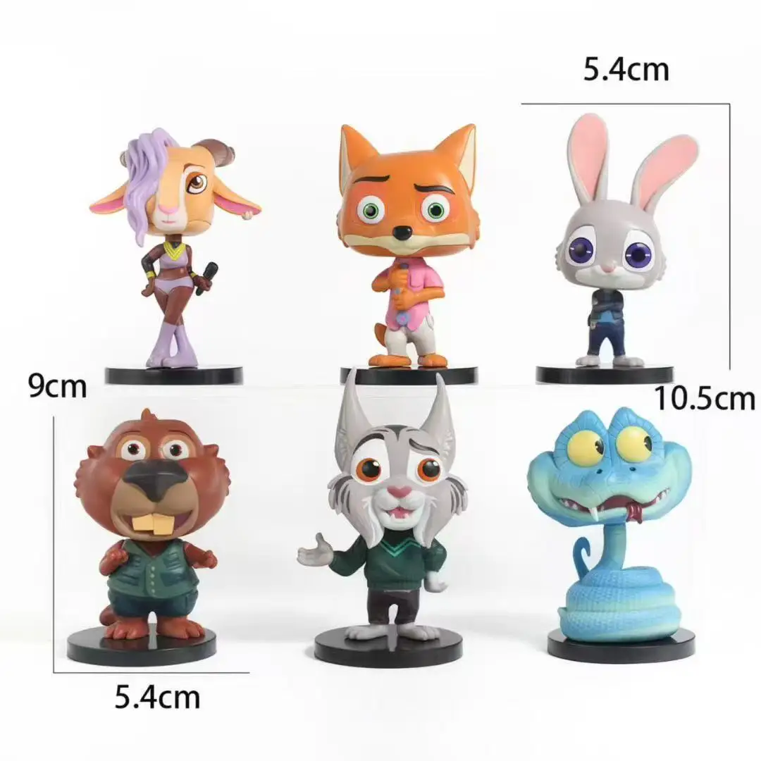 Nowy Oryginalny Zestaw Figur Mini Hot Toys Zootopia 2 Blind Box Nick Judy Figurki Anime Clawhauser Gideon Bogo Mystery Box Prezent Zabawka