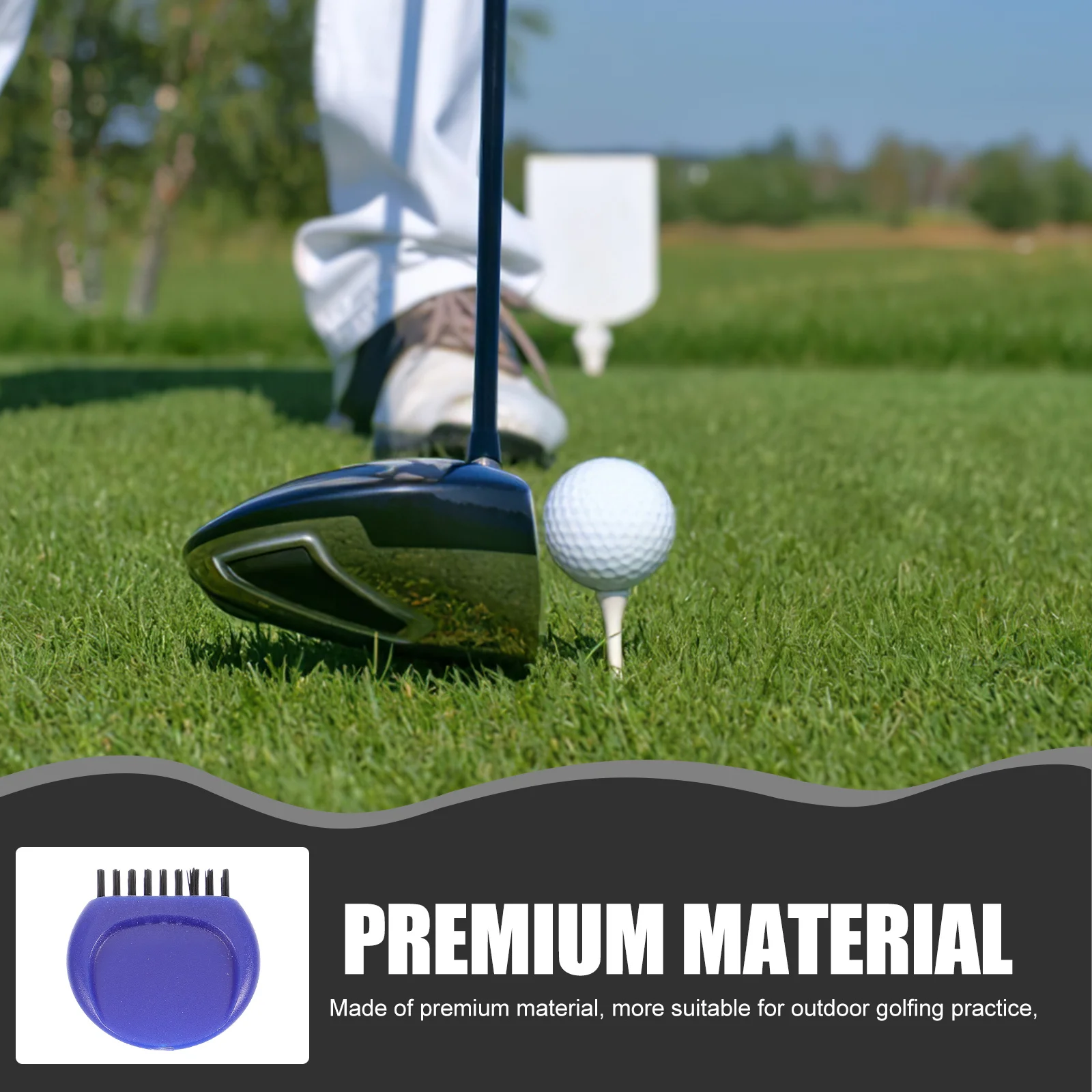 

4Pcs Flexible Golf Club Brush Reusable Golf Ball and Club Cleaning Tool Outdoor Practice Essential Wear-Resist Golfing Supplies