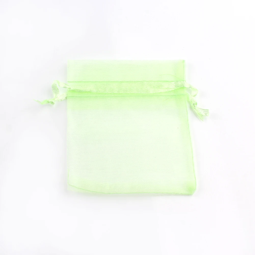 50pcs Adjustable Drawstring Organza Bags for Jewelry Packaging