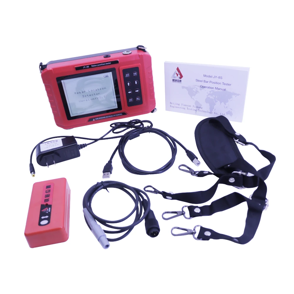 JY-8S Concrete Reinforcement Detector Rebar Diameter Detector Concrete Rebar Positioning Scanner