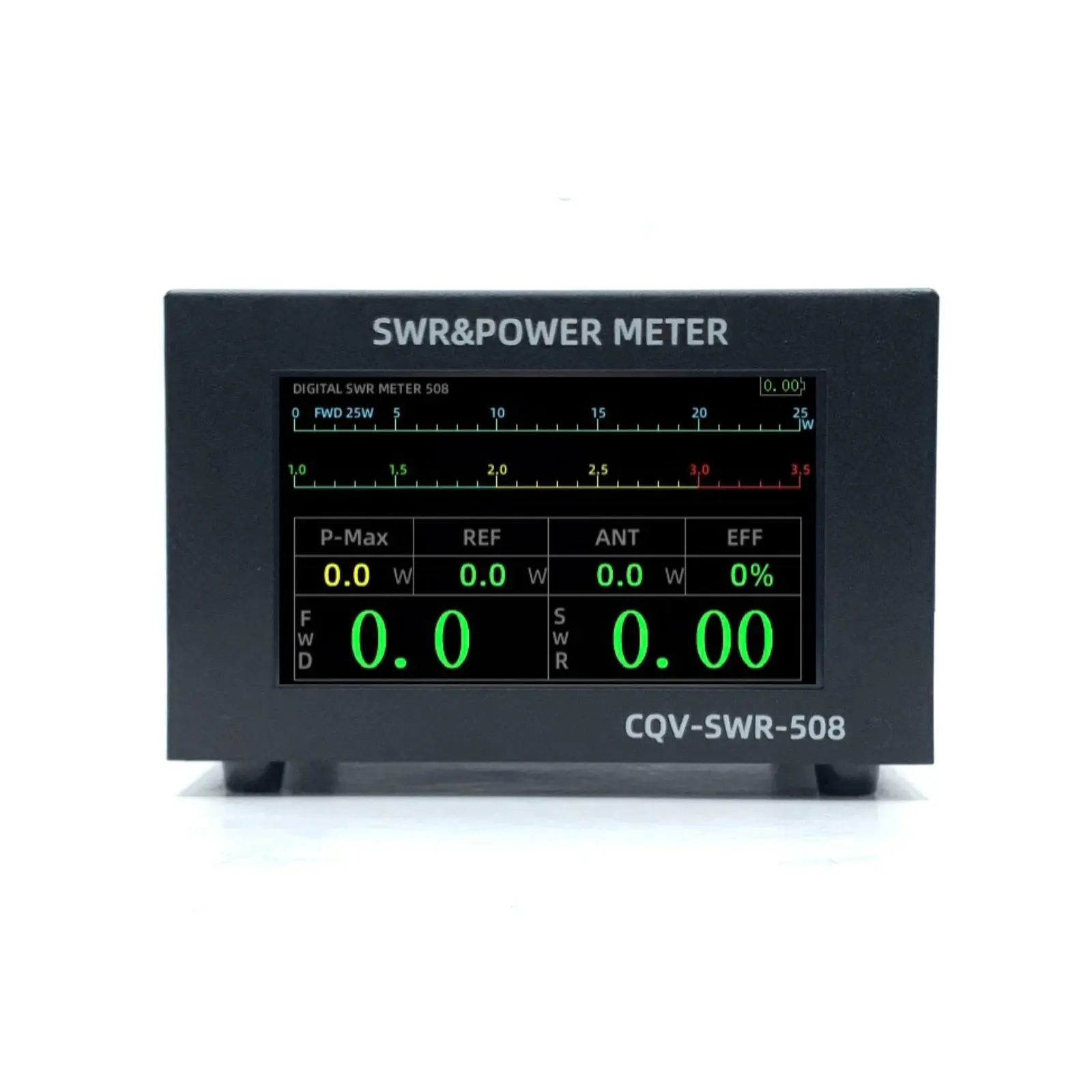 

CQV-SWR-508 200W 1.8-54MHz Digital SWR & Power Meter with 4.3-inch IPS Color Screen Standing Wave Meter for Ham Radio